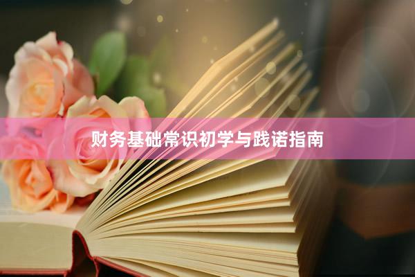 财务基础常识初学与践诺指南