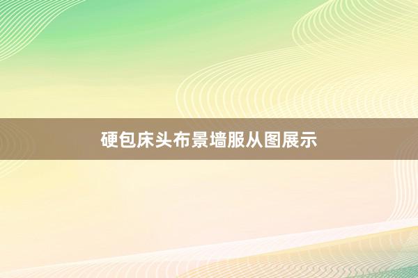 硬包床头布景墙服从图展示